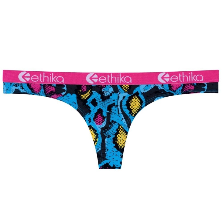 Ethika Punk Viper Women\'s Thong Blue Pink | IV9756124