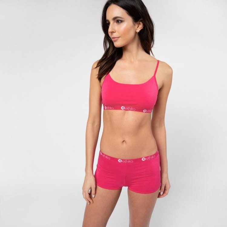 Ethika Punk Women's Pullover Bra Pink | IC3540619