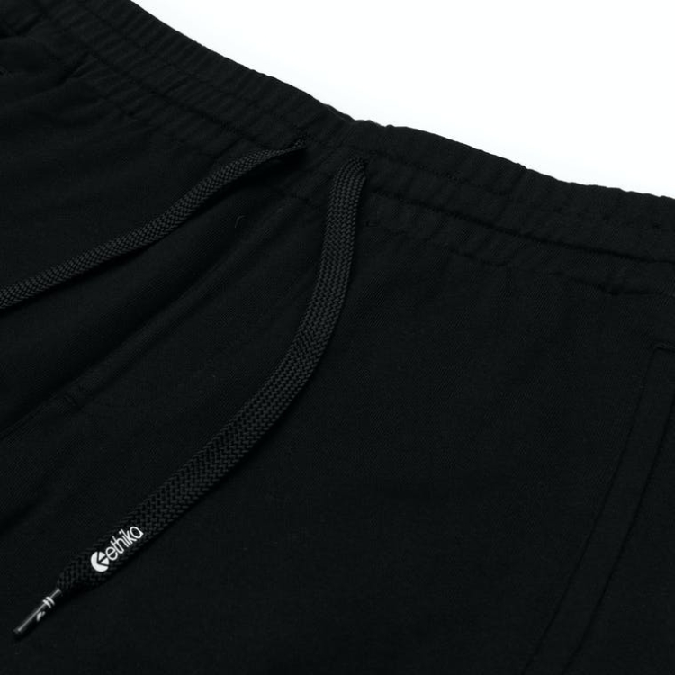 Ethika Raw Edge Boys' Shorts Black | GI0149276