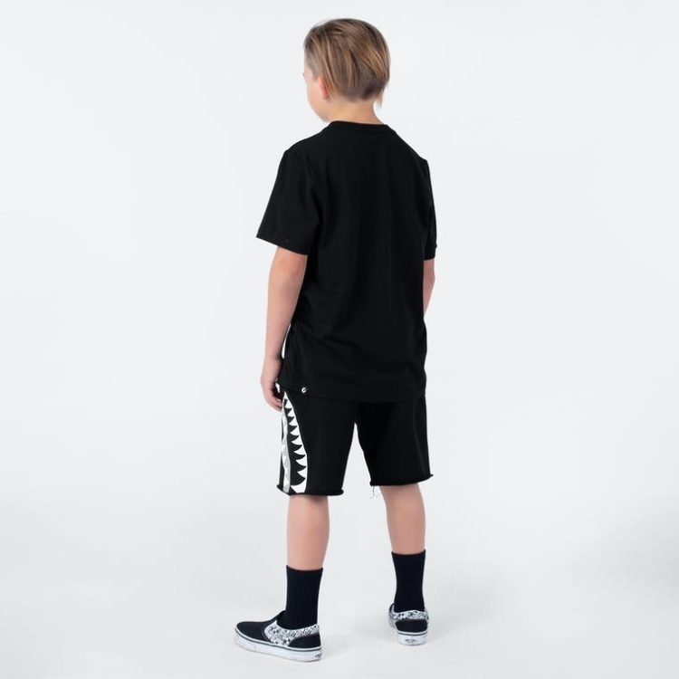 Ethika Raw Edge Boys' Shorts Black | GI0149276