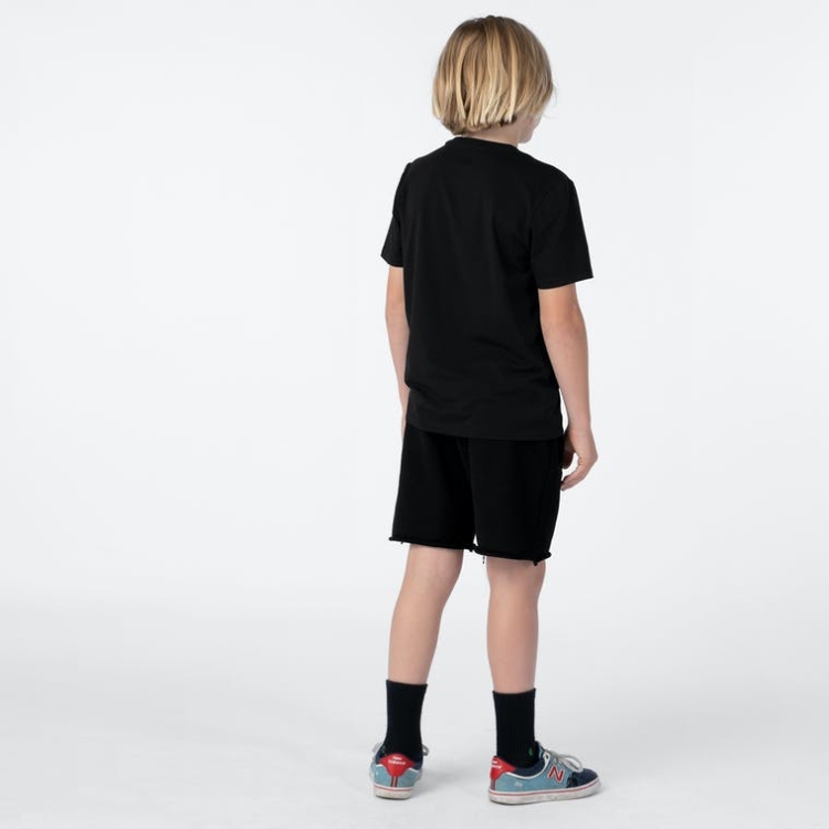 Ethika Raw Edge Boys' Shorts Black | RO9756802