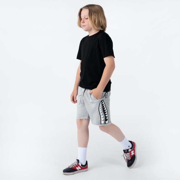 Ethika Raw Edge Boys' Shorts Grey | RK6519280