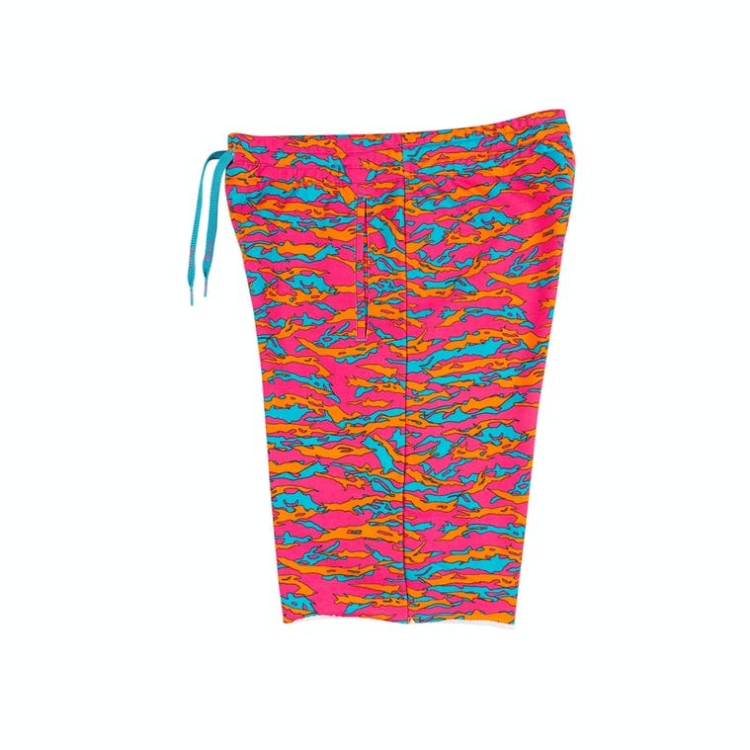 Ethika Raw Edge Boys' Shorts Pink Blue | LB1632048