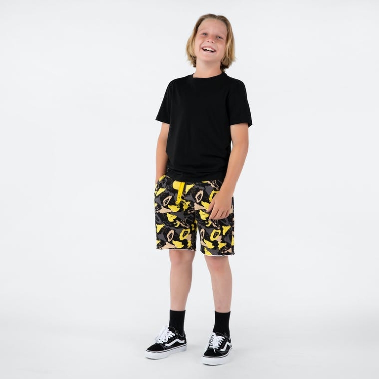 Ethika Raw Edge Boys' Shorts Yellow Grey | FK4907186