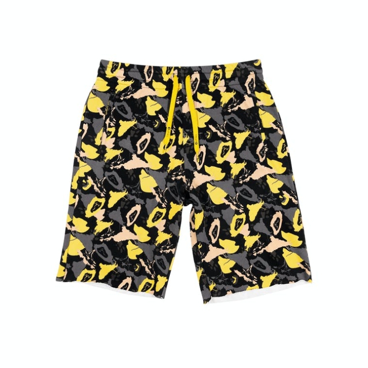 Ethika Raw Edge Boys\' Shorts Yellow Grey | FK4907186