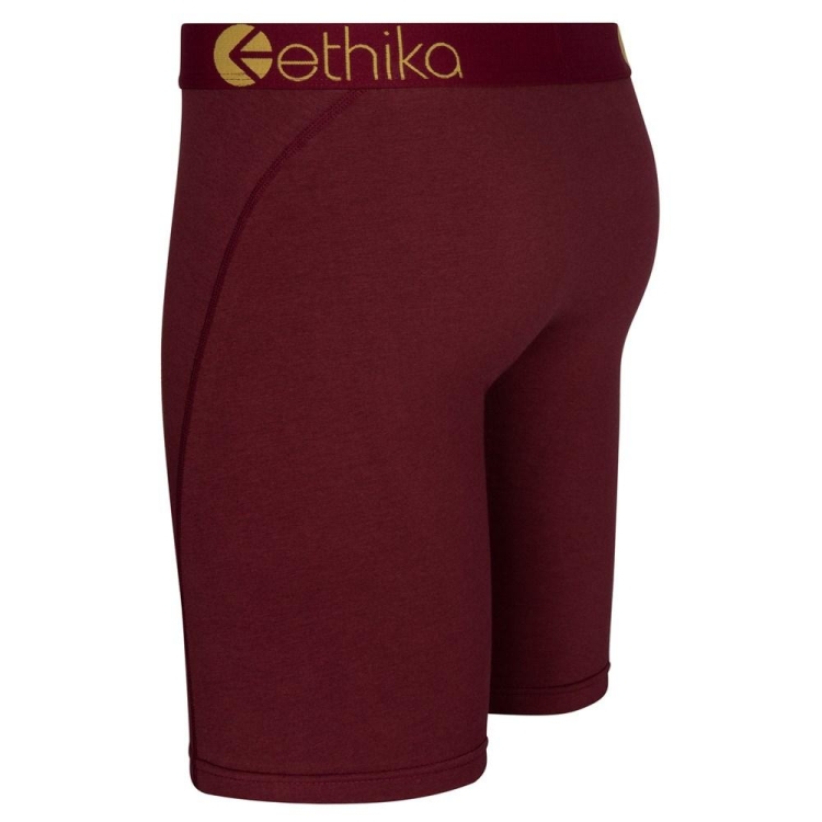 Ethika Righteous Port Men's Staple Underwear Burgundy | GM6385197