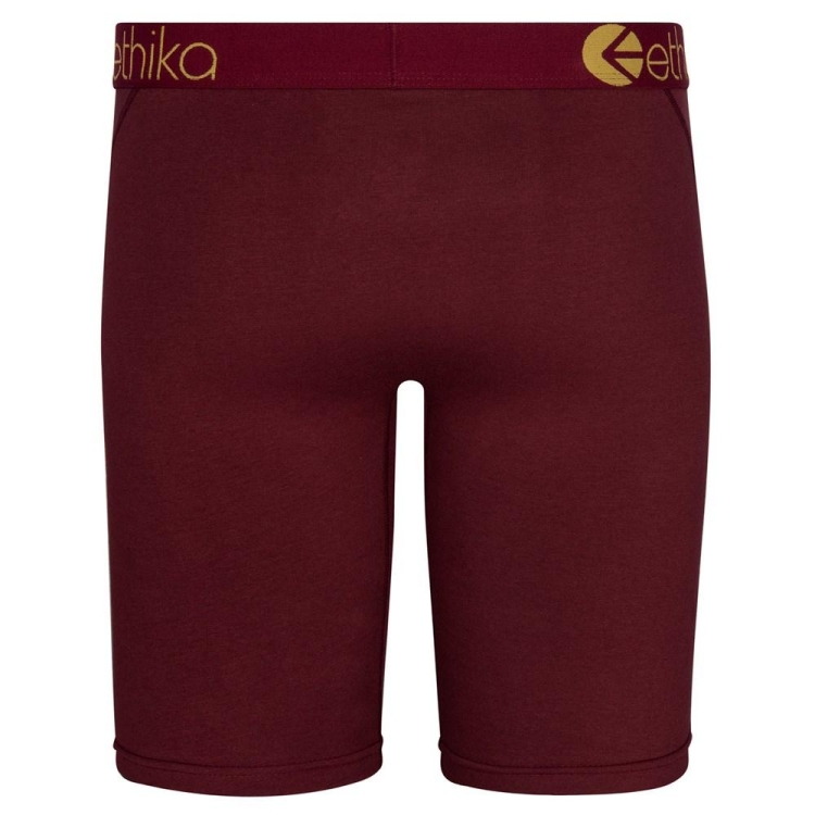 Ethika Righteous Port Men's Staple Underwear Burgundy | GM6385197