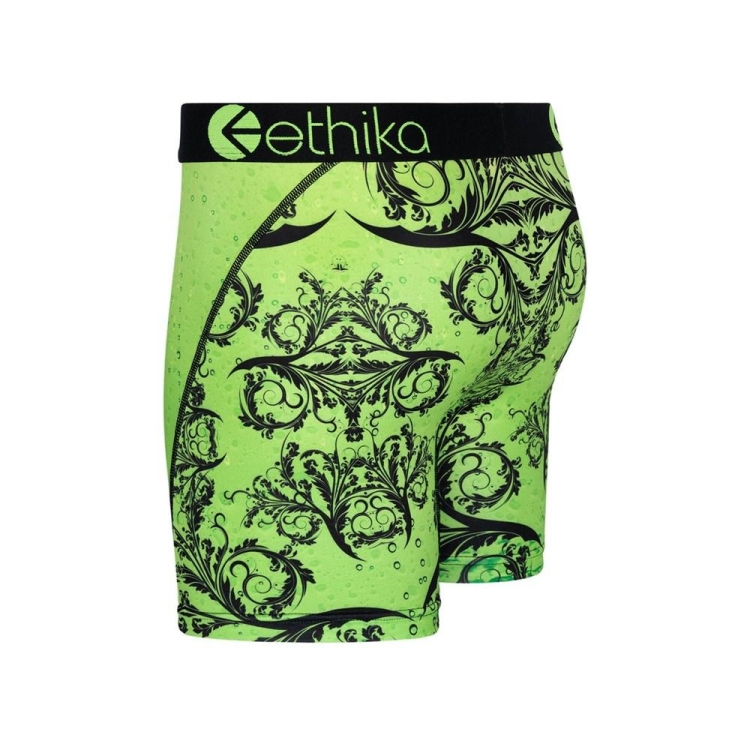 Ethika Shots Up Men's Mid Boxers Green | EG7456320