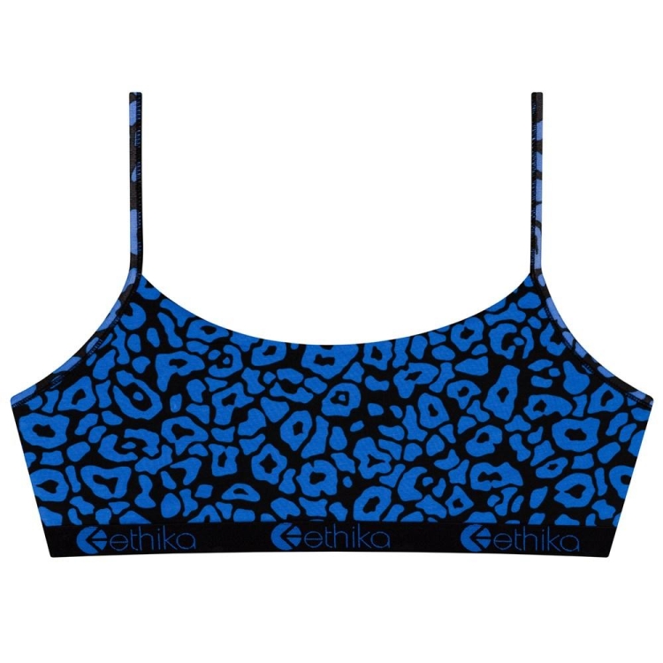 Ethika Sick Cheetah Women\'s Pullover Bra Blue | ER5976204