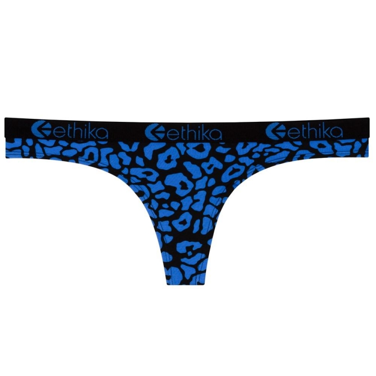 Ethika Sick Cheetah Women\'s Thong Blue | PK2680931