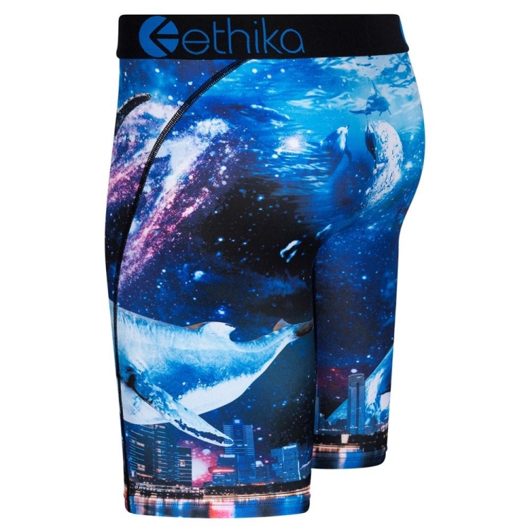 Ethika Space Whale Men's Staple Underwear Navy | JL0381752