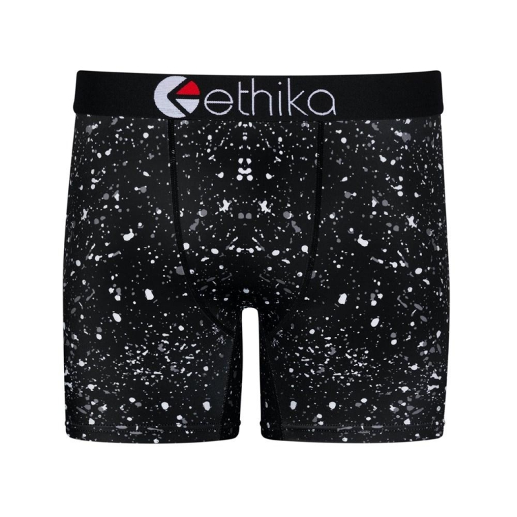 Ethika SubZero Oreo Men's Mid Boxers Black | DH2879614