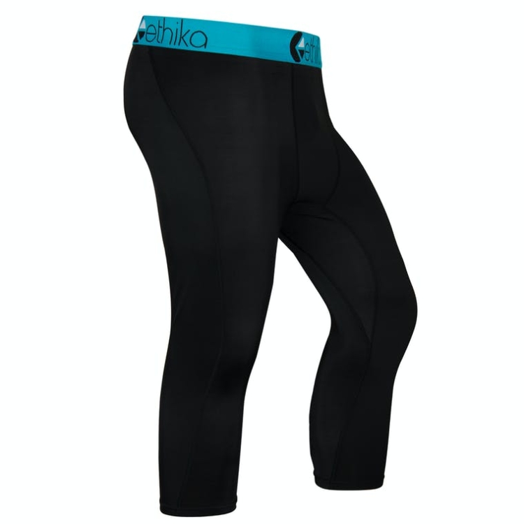 Ethika Subzero 3/4 Men's Tight Black Blue | NI5241680