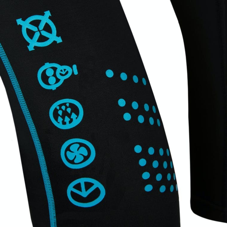 Ethika Subzero 3/4 Men's Tight Black Blue | NI5241680