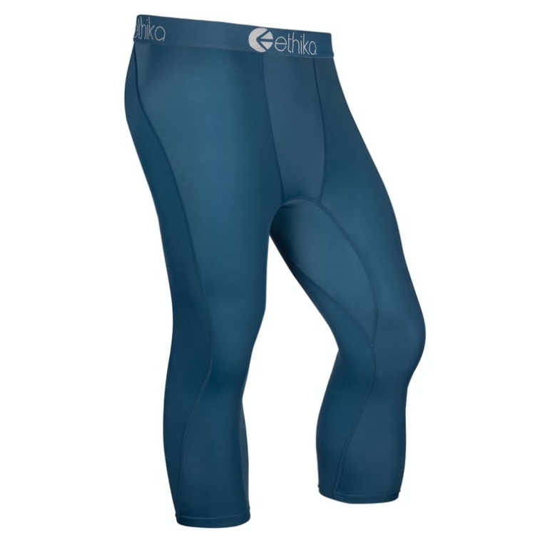 Ethika Subzero 3/4 Men's Tight Dark Blue | NW3781265