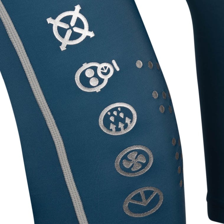 Ethika Subzero 3/4 Men's Tight Dark Blue | NW3781265