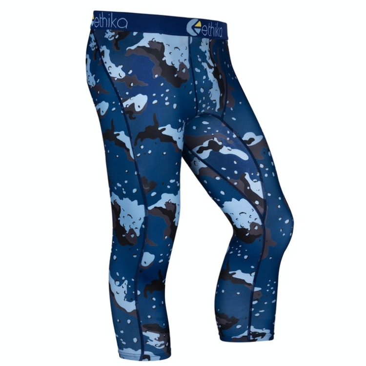 Ethika Subzero 3/4 Men's Tight Navy | WO4862970