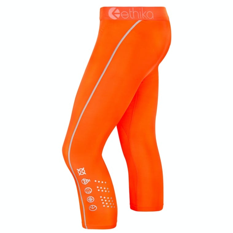 Ethika Subzero 3/4 Men\'s Tight Orange | CE2859437