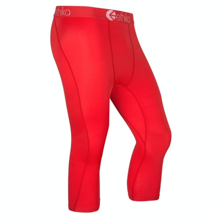 Ethika Subzero 3/4 Men's Tight Red | CY1720486