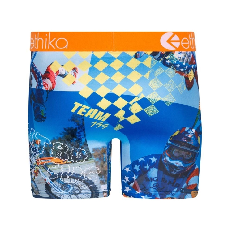 Ethika Team 199 Men's Mid Boxers Blue | YE3450762