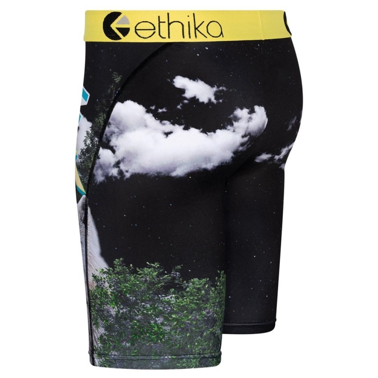 Ethika The Wolf Pack Men's Staple Underwear Black | UK6835047