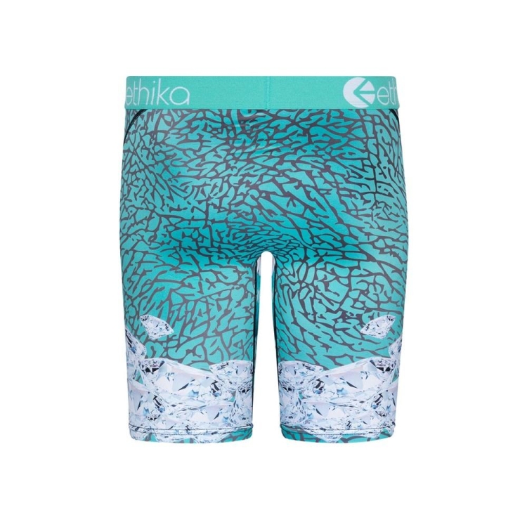 Ethika Tiff Diamond Staple Boys' Underwear Turquoise | QC0816597