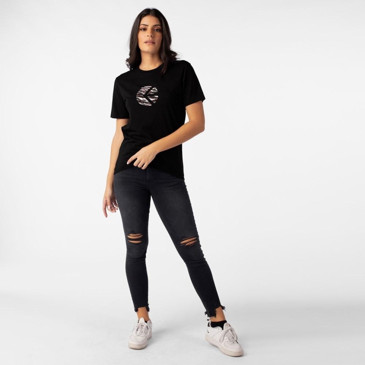 Ethika Tiger Paint Icon Modal Women's T-Shirts Black | SW4830951