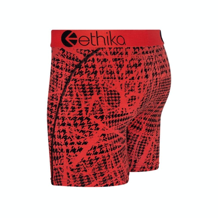 Ethika Traffic Cone Men's Mid Boxers Red | GJ9561302