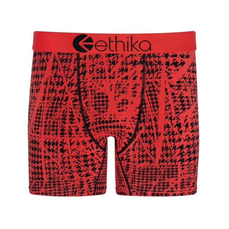 Ethika Traffic Cone Men\'s Mid Boxers Red | GJ9561302