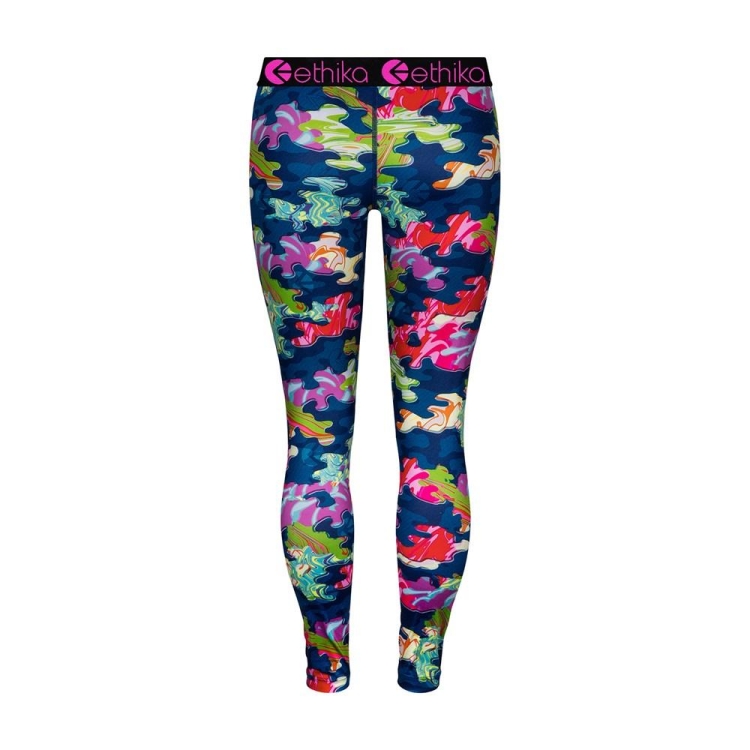 Ethika Trippy Silk Girls' Leggings Multicolor | GE1698072