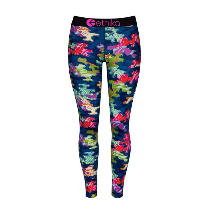 Ethika Trippy Silk Girls\' Leggings Multicolor | GE1698072