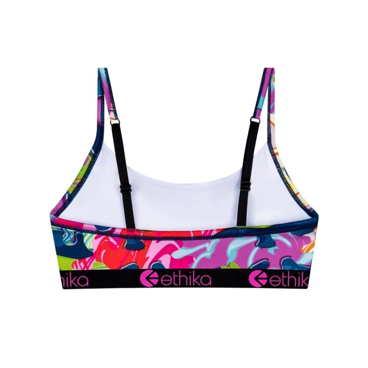 Ethika Trippy Silk Pullover Girls' Bras Multicolor | OM1297538