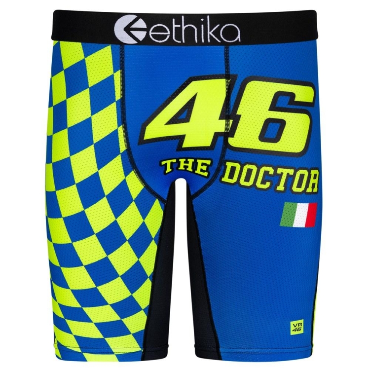 Ethika VR Jersey Men\'s Staple Underwear Blue Green | XU8570423