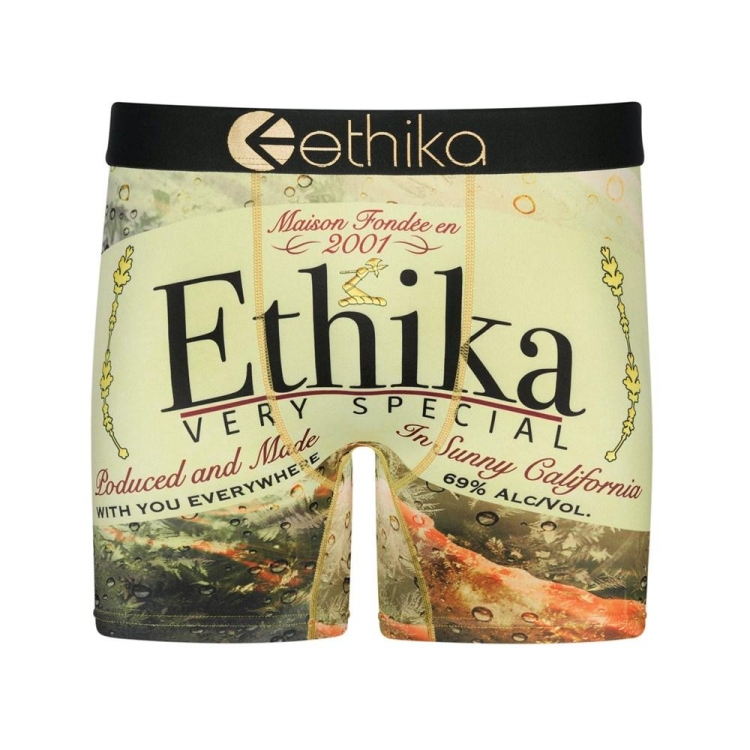 Ethika V.S.O.P Men\'s Mid Boxers Olive | TZ9504381