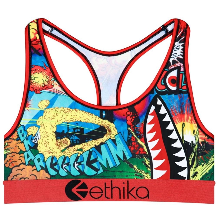 Ethika Wild World Women\'s Sports Bra Multicolor | YN6527431