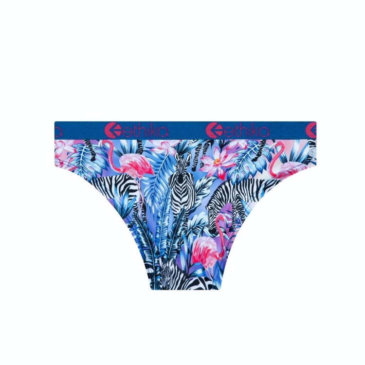 Ethika Zebra Paradise Bikini Girls' Underwear Blue | PI3216047