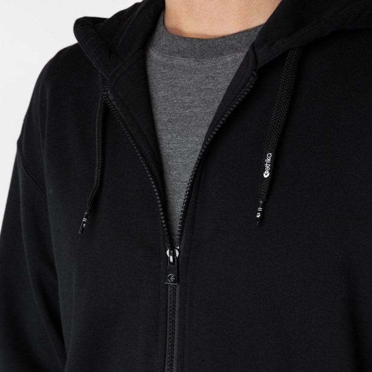 Ethika Zip - Solid Men's Hoodies Black | CK3407598